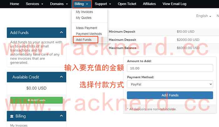 RackNerd怎么续费，RackNerd续费教程-RackNerd非官方中文网